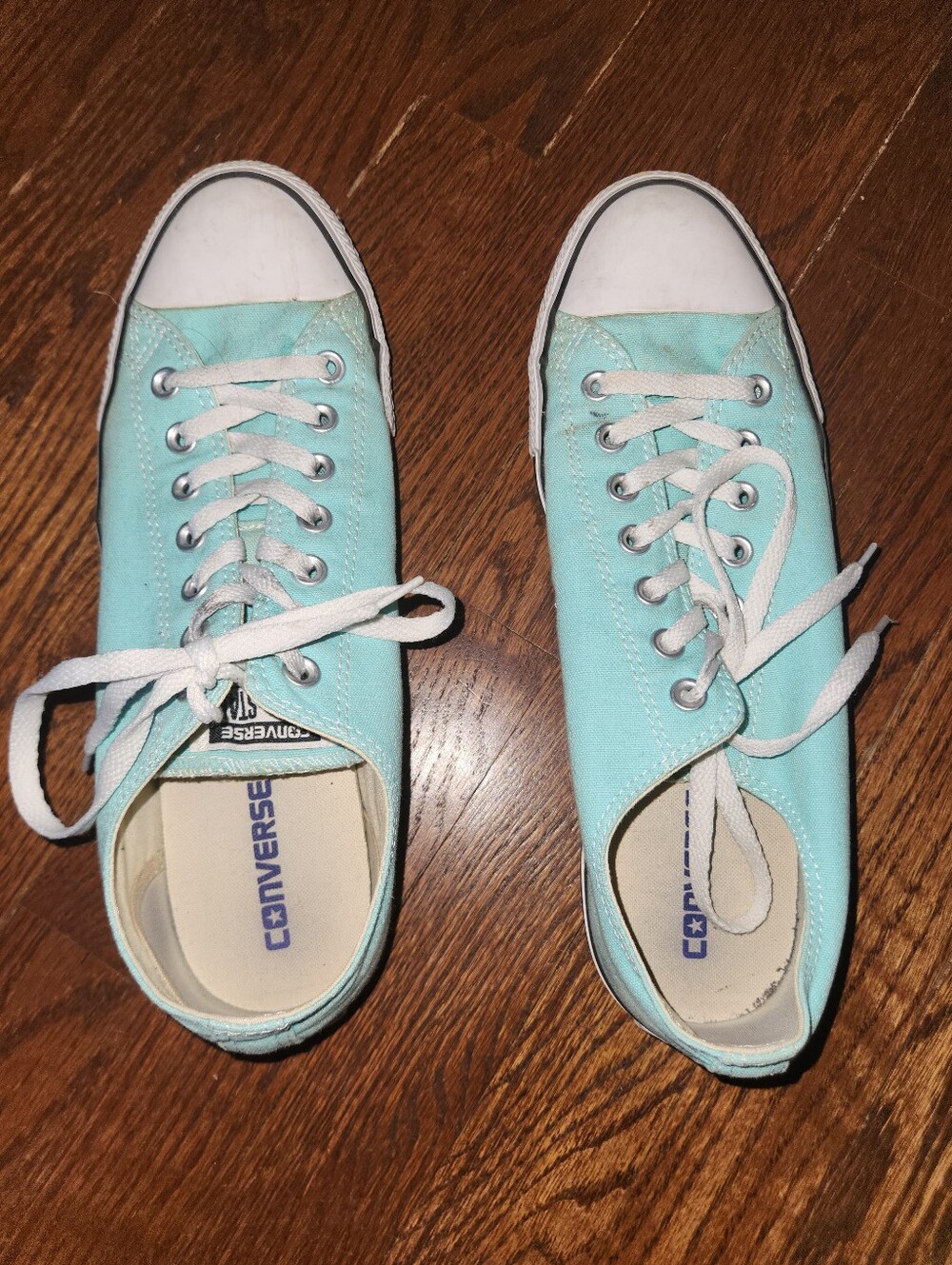 Mint Green Converse Sneakers - Size 10 Men/12Women